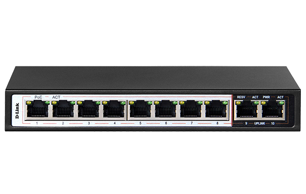 DES-F1010P-E Switch D-Link 10-Port PoE Switch ....