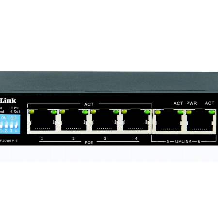 DES-F1006P-E Switch D-Link 6-Port 10/100 Long ....