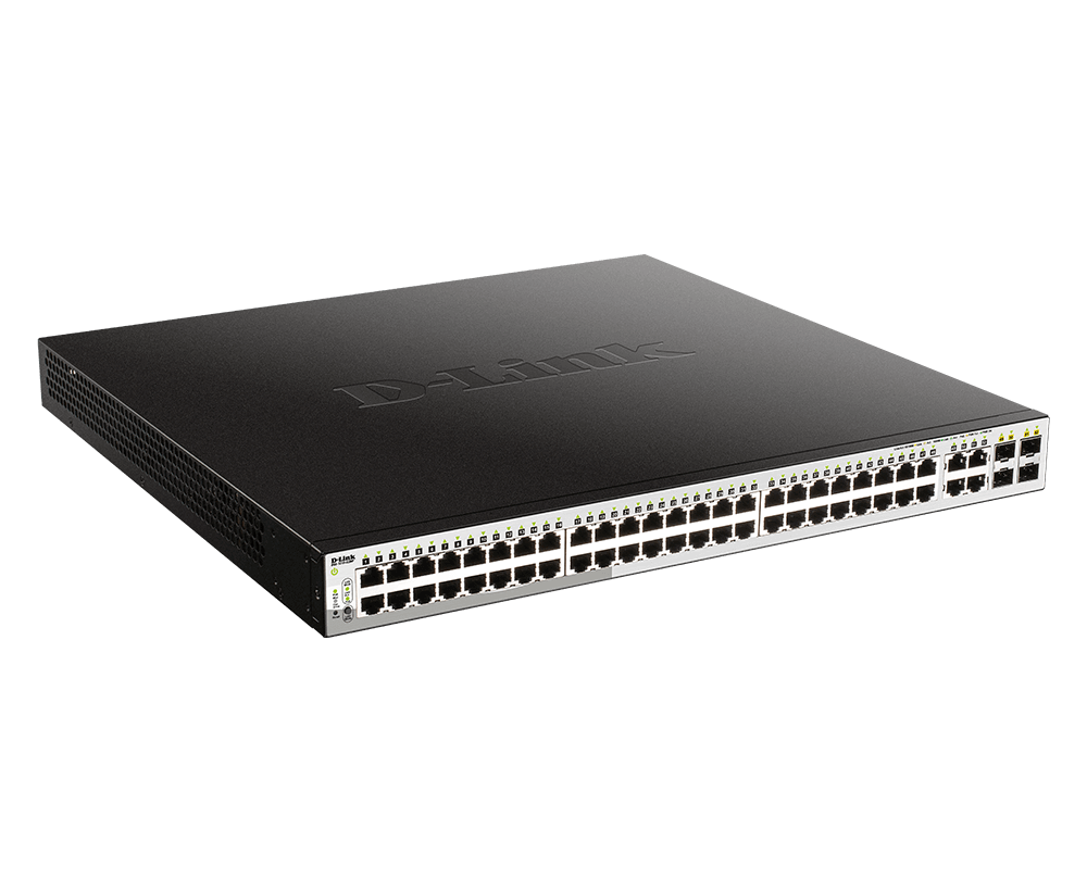 D-Link DGS-1210-52MP 52-Port Gigabit Smart Managed PoE Switch