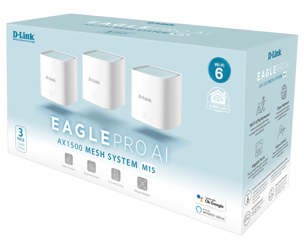 M15 Mesh D-LINK Access Points (3 Pack)