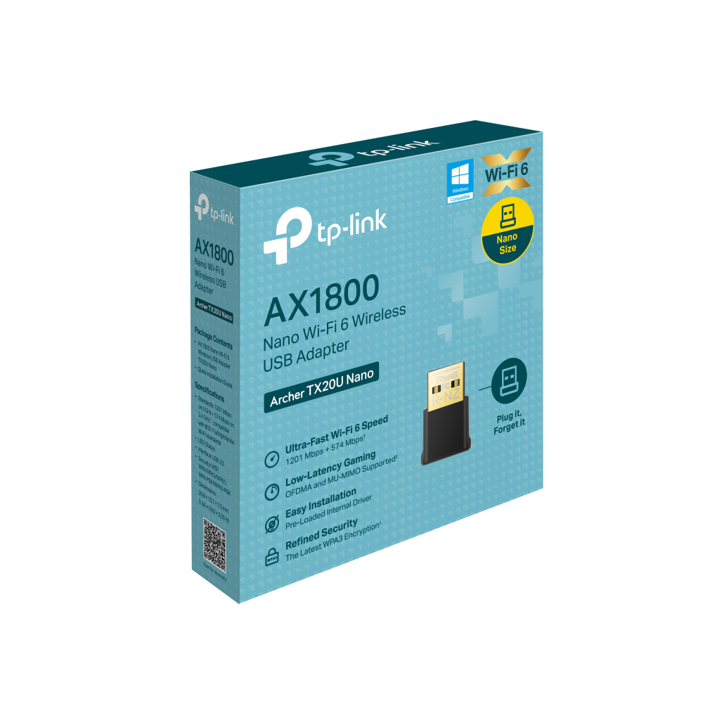 TP-Link Archer TX20U Nano AX1800 Nano Wi-Fi 6 Wireless USB Adapter - Image 2