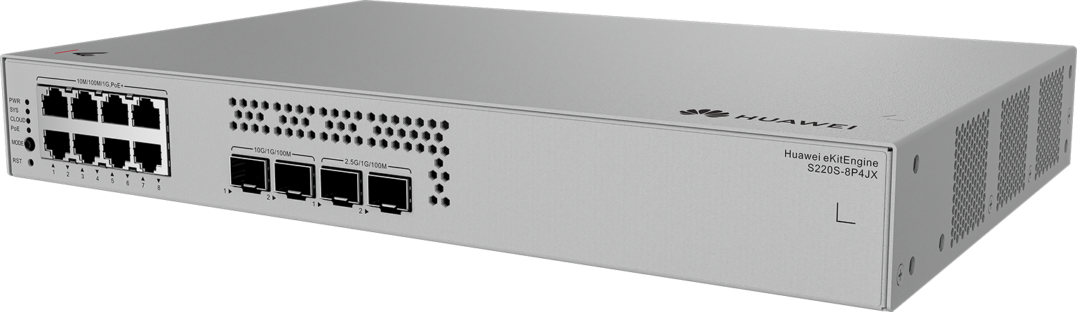 Huawei eKitEngine S220S-8P4JX PoE switch 8 Port - Image 2