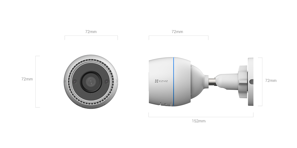 EZVIZ C3TN COLOR Night Vision,Outdoor Security all specs