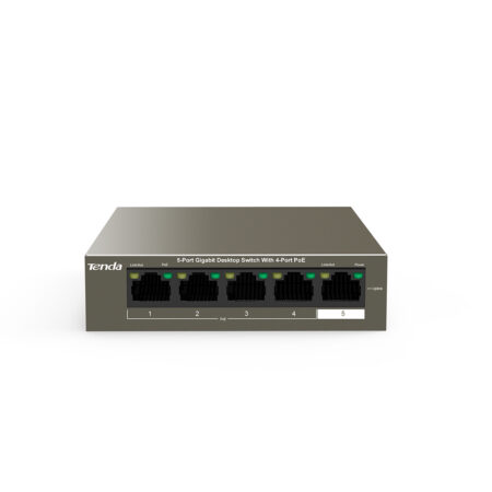 Tenda TEG1105P-4-63W 5-Port Gigabit Desktop Switch