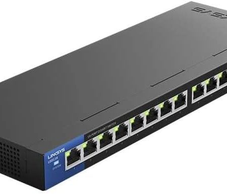 Linksys LGS116 Desktop Unmanaged Switch, 16-Port