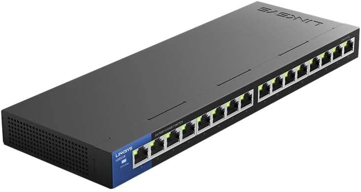 Linksys LGS116 Desktop Unmanaged Switch, 16-Port