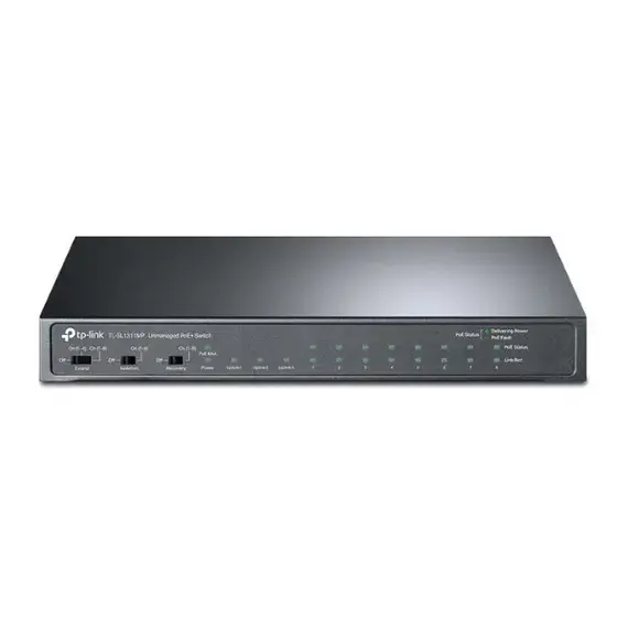 TP-Link TL-SL1311MP Unmanaged PoE+ Switch, 8-Port 10/100Mbps + 3-Port Gigabit - Image 2