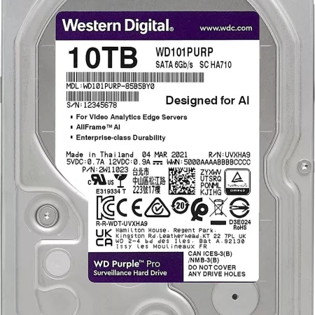 Western Digital WD 10 TB Purple Surveillance HDD