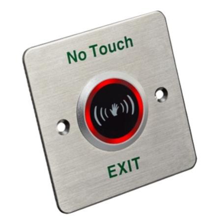Hikvision DS-K7P03 Exit & Emergency Button - Silver